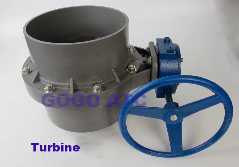 Detalle 1 de Electroválvula PVC butterfly valve socket type disc valve DN 110 MM Irrigation butterfly valve Plastic one-piece butterfly valve Riego