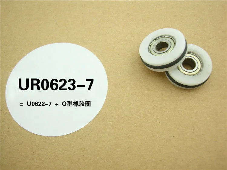 

high quality polyformaldehyde POM coated ball bearings 696zz embedded bearing +O rubber ring Total Diamater: 6*23*7mm