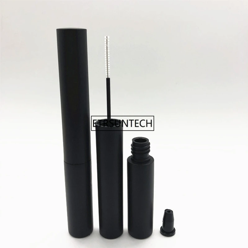 100pcs 7ml Portable Vial Liquid Bottle Container Black Cap Refillable Bottles Empty Mascara Tube Eyelash F2394