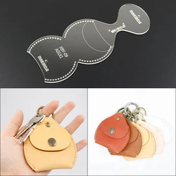 YOMDID Transparent Acrylic Change Wallet Key Buckle Bag Pattern Stencil Template Tool DIY Tool