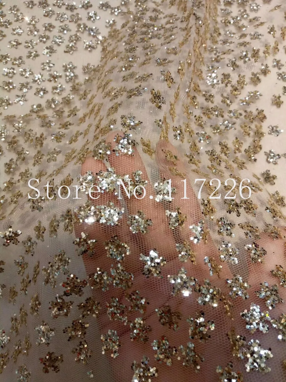 

Modern Design JRB-92708 glued glitter Tulle Lace French net Lace Fabric for sewing/ evening dress/stage