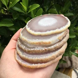 Natural Crystal Gem Stone Rough Agate Slice for  very beautiful agate specimen nature stones