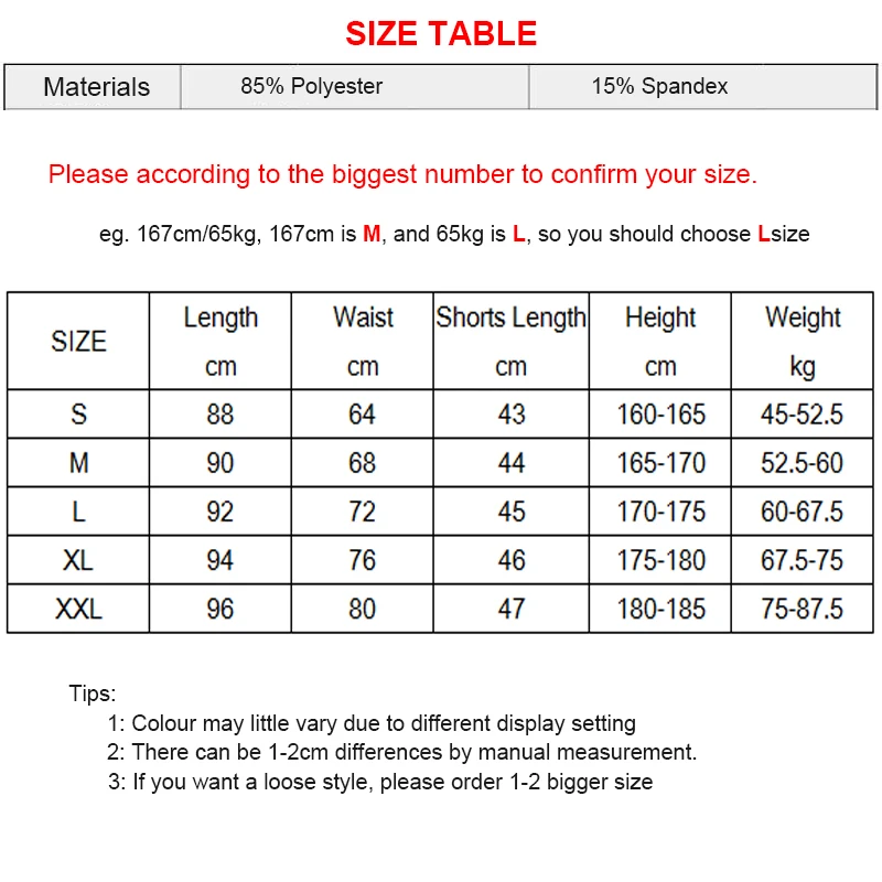 2019 New Shorts+Leggings 2 in 1 Running Pants Men Quick Dry Elastic Jogging Tights Breathable Bodybuilding Gym Fitness Trousers