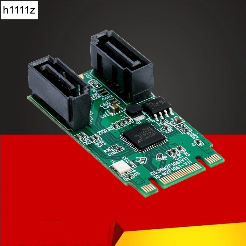 H1111Z Add On Cards HDD/SSD/SATA Raid Controller/Card M2 to SATA M.2 SATA Card Port Multiplier SATA 3 B+M Key M.2 Adapter +Cable