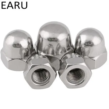 M3 M4 M5 M6 M8 M10 M12 M14 M16 M20--M39   DIN1587 Standard 304 Stainless Steel Acorn Cap Type Trimmer Nut