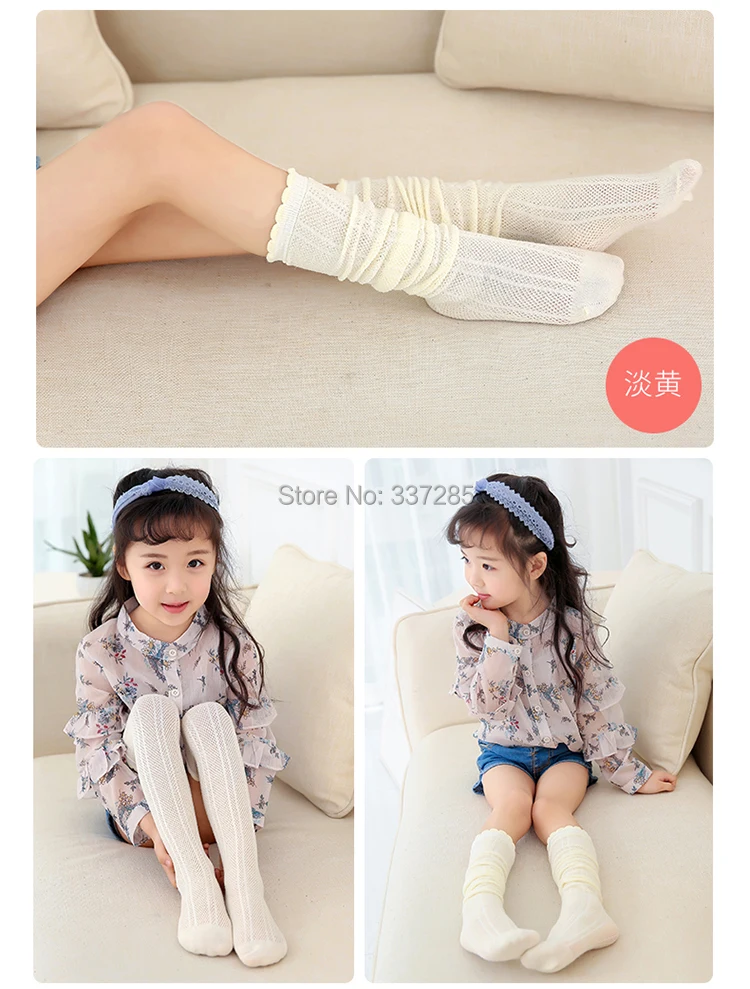 Sommer Kinder Netz Anti-Mücken Socken Baby Mädchen Kinder Überkniestrümpfe Prinzessin Cartoon Knöchelkurze Kniestrümpfe für Kinder – Detail 9