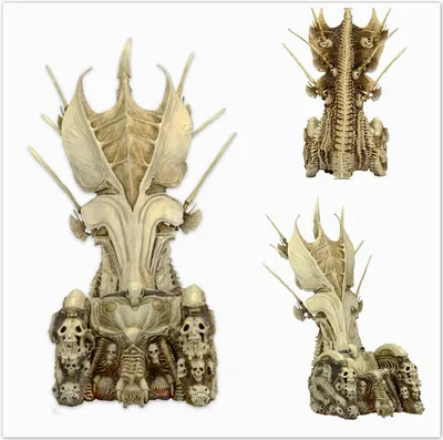 

NECA Movie Predator VS Alien Science Monster Skull Seat Throne Elder Predator Toys Action figure Model