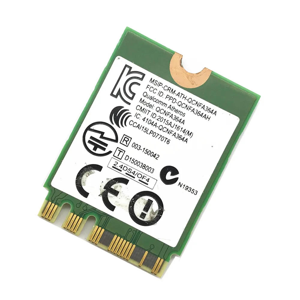 For MSI GT72/GT80/GS60/GE62/GE72/PE60/PE70 Dell Alienware 13 R2 17 Killer 1535 Atheros QCNFA364A 802.11ac NGFF Card