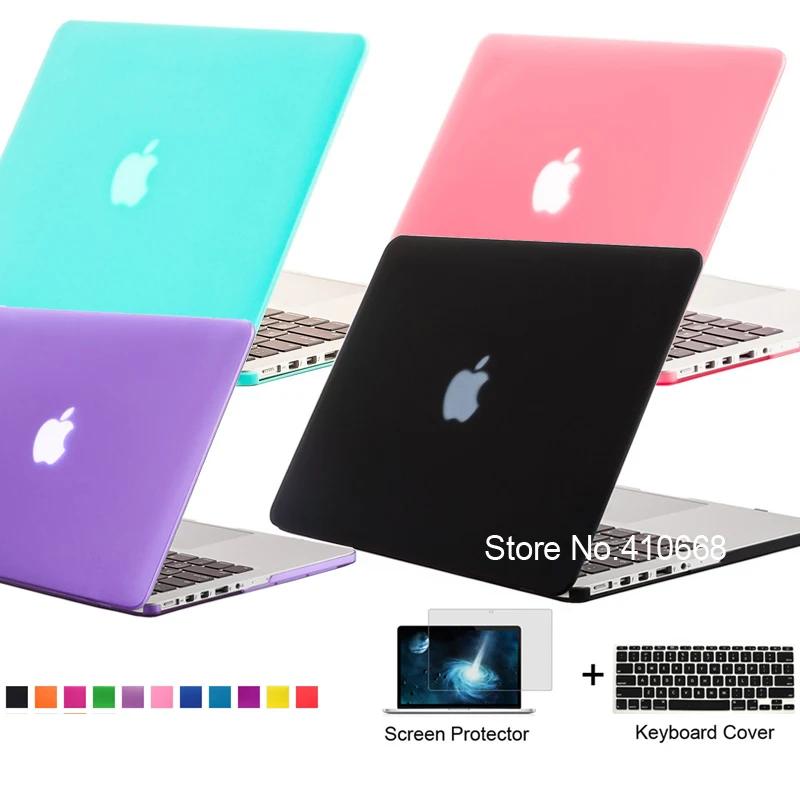 Matte Rubberized Frosted Case Laptop Shell For Apple Macbook Air 13.3 A1369 A1466,Pro 13.3 A1278 Keyboard Cover+Screen Protector