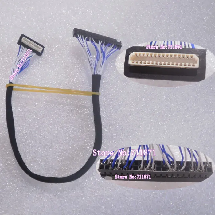 31P 41P TTL DF9 LVDS Screen Cable 31Pin 41 Pin DF9 LVDS TTL Screen Line wire cord DF9-31 DF9-41 TTL Lcd Screen Line Cable