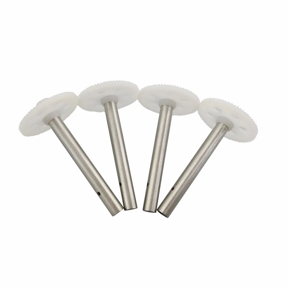 

Spare parts for quadcopter 4PCS Large gear with shaft for DFD F181 F183 H8C H12C UAV - White