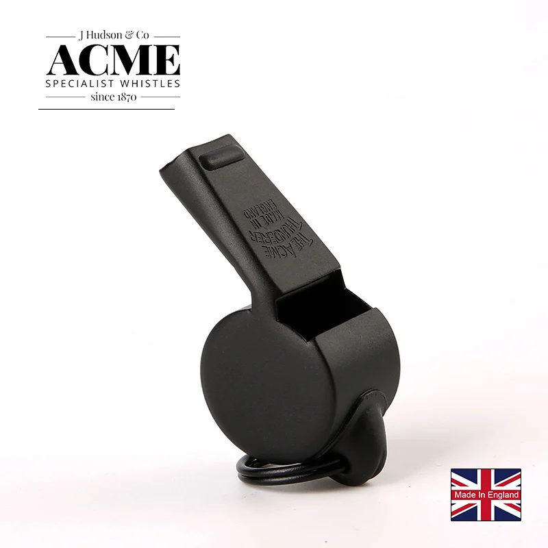 ACME59.5 black metal referee coach cheerleading whistle personality laser lettering service Birthday gift lovers whistle