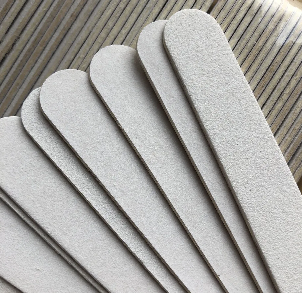 White Wooden Nail File, Manicure Tool, Emery Board, 100, 180, 500 Pcs, Frete Grátis