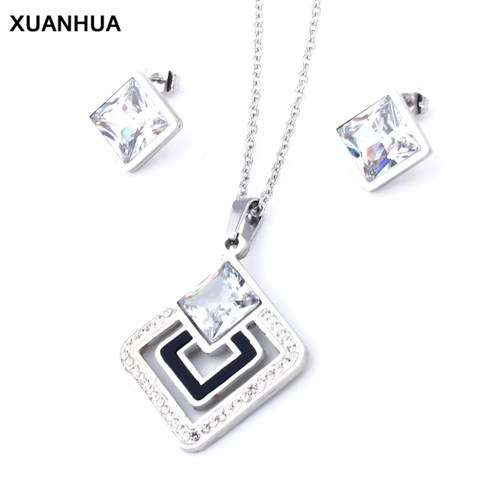 

Xuanhua Stainless Steel Woman Jewelry Sets Shell Necklace Earing Set Jewellery Gifts For Women Wedding Jewelry Set