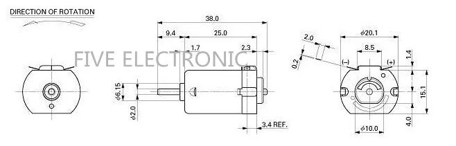 130 Micro DC Motor, 3-6V 10000-20000RPM Use For Model Airplane Car Model Mini Fan Electric Toy Car