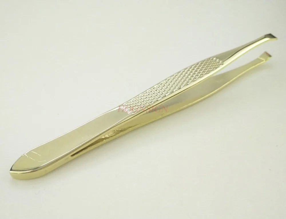 tweezer eyebrow Eyebrow Tweezer Clip Hair Remover Anti Skid Design Facial Makeup Tools False Eyelashes Forcep Slant Tip Beauty