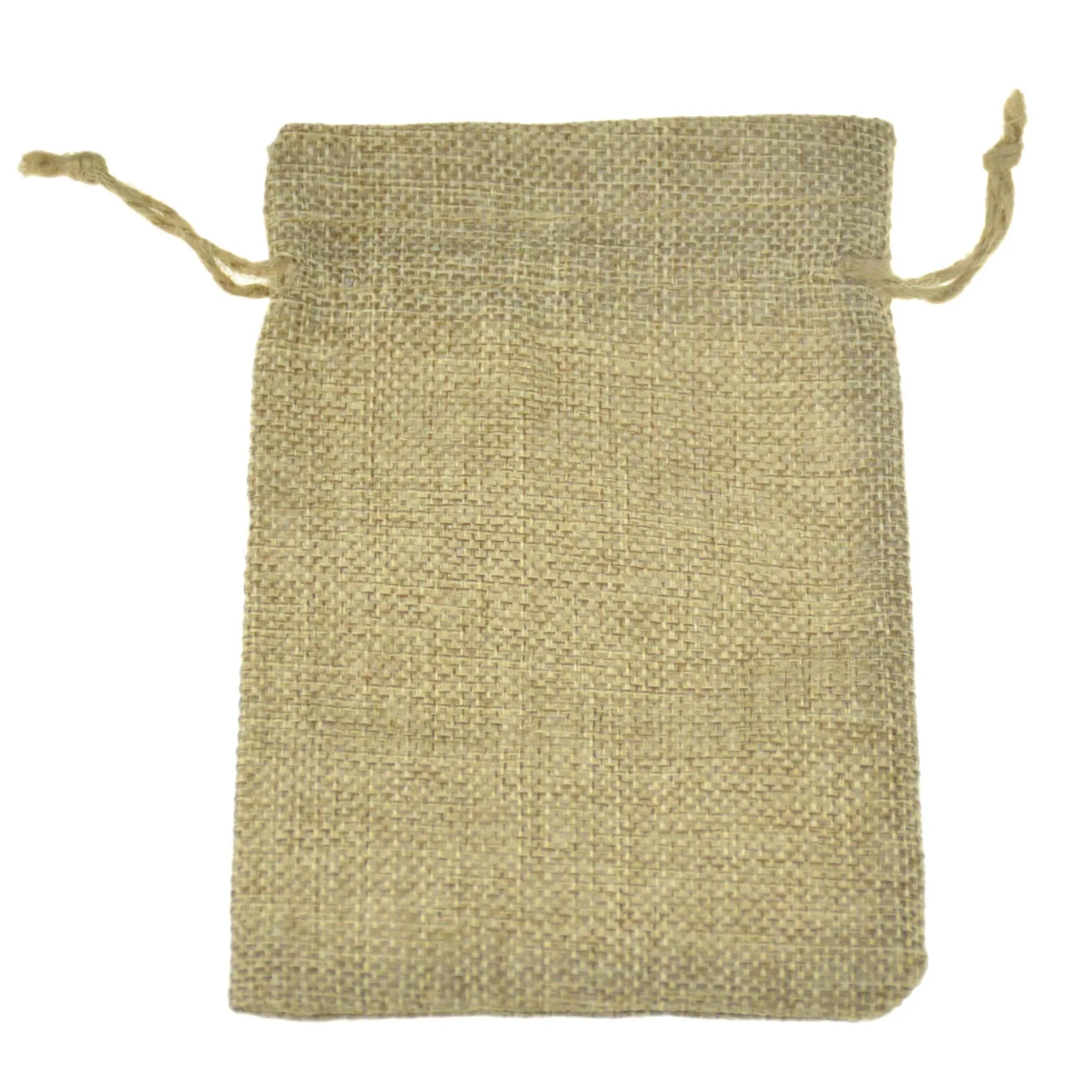 Handmade Hessian Jute Burlap Drawstring Packaging Bags for Jewelry pouch soap wedding Favor coffee bean Sacks 1000pcs 13x18cm