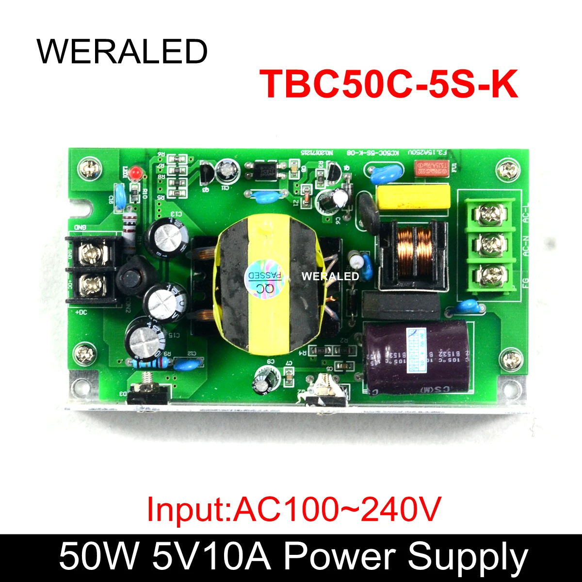 

Factory Price 5V 10A 50W LED Car Display Power Supply Input AC110V/220V Work for P4.75 LED Display Module