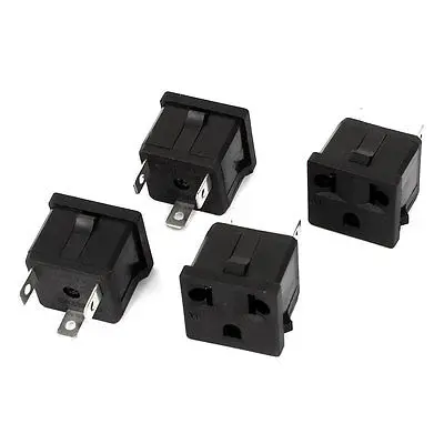 1 Cái Hoặc 2 Hoặc 3 Hay 4 EU Mỹ AC 250 V/125 V 10A /15A 3 Chân Bảng Điều Khiển Gắn Ổ Cắm Điện WD-601
