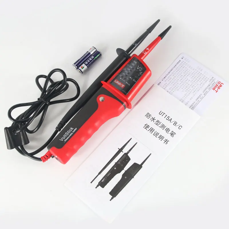 UNI-T UT15B UT15C Multi-Function Water proof Voltage Detectors with Torch