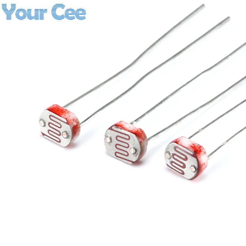 20PCS LDR Photo Light Sensitive Resistor Photoelectric Photoresistor 5528 GL5528 5537 5506 5516 5539 5549 For Arduino