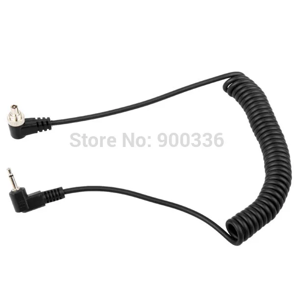 1pcs 2.5 mm 2.5mm to Male Flash PC Sync Cable cord length for canon nikon sony to flash light as yongnuo flash