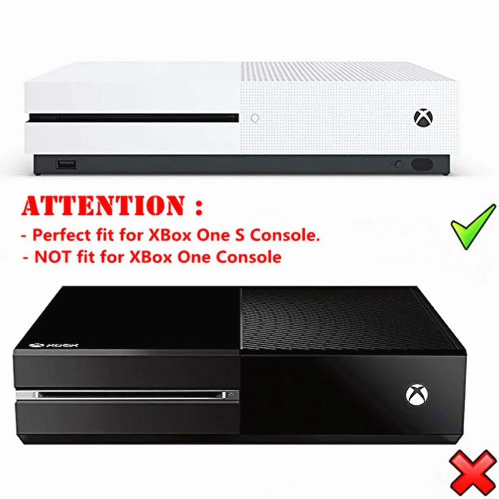 Vertical Stand for Xbox One S Built-in Cooling Vents and Non-slip Feet for Microsoft Xbox One Slim Game Console Dock Mount