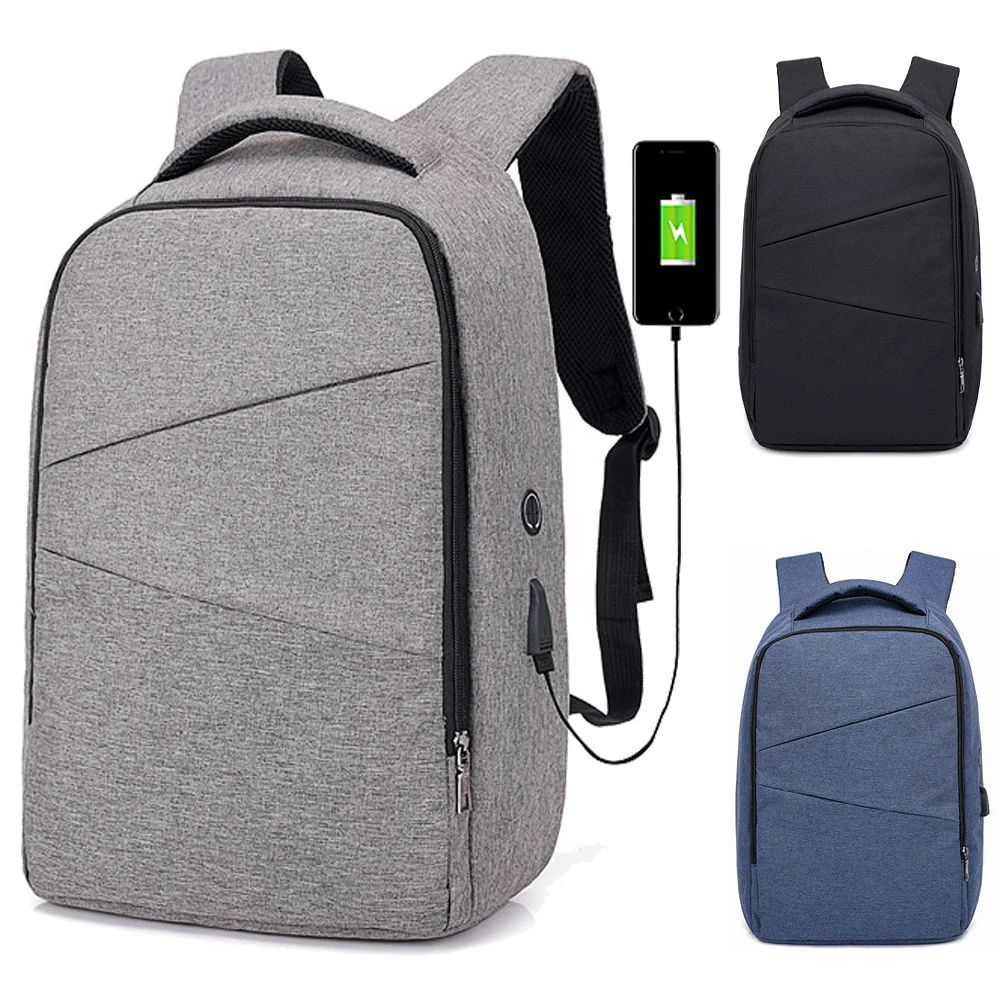 

15 15.4 15.6 Inch with USB AUX Interface Nylon Notebook Laptop Backpack Bags Case for Men Women Student