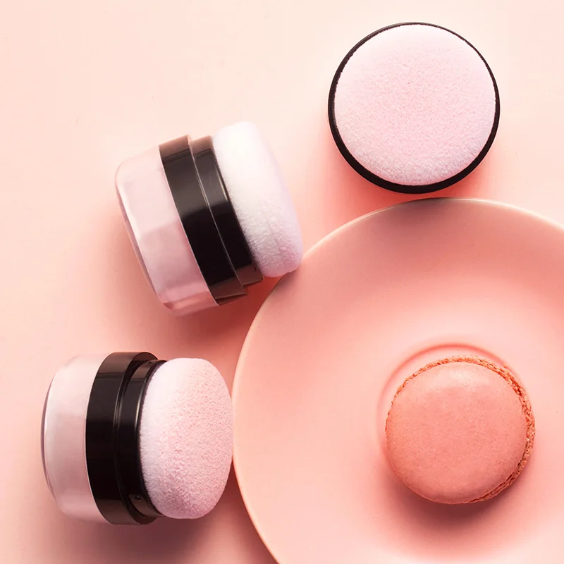 ILISYA-Polvo de ajuste suelto Rosa Suave, maquillaje brillante, acabado brillante, base de larga duración, Control de aceite, impermeable
