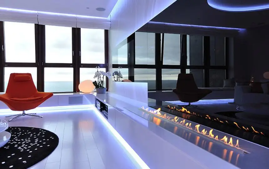 

Inno-Fire 72 inch real fire intelligent smart ethanol fuel indoor used fireplace