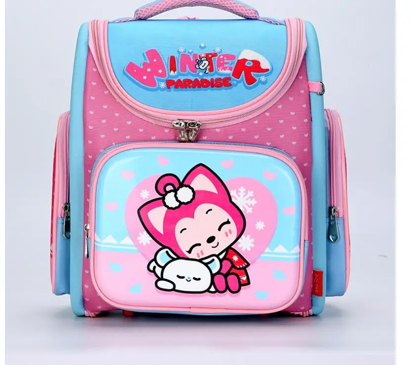 Russian School Bag for girls kid's School Backpack for girls orthopedic backpack for primary school folded Bag Student Mochila