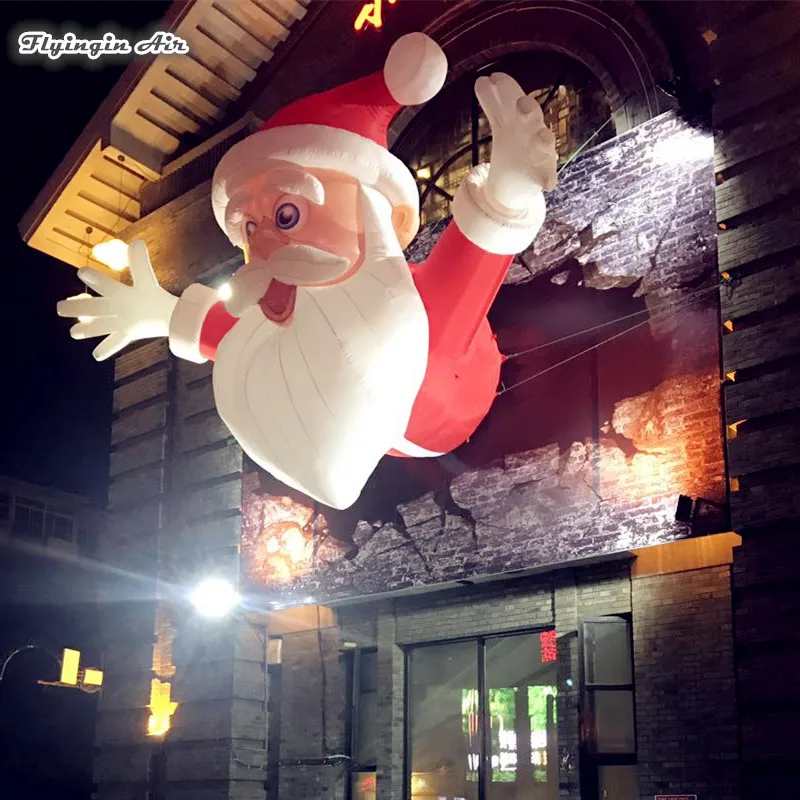 Outdoor Decorative Christmas Inflatable Santa Claus for Wall and Home Decoration