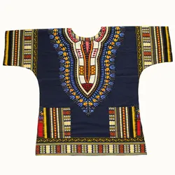 Camisetas Dashiki de 100% algodón con estampado tradicional africano, diseño de moda, unisex, Tribal, étnico, éxito Hippie, 2019