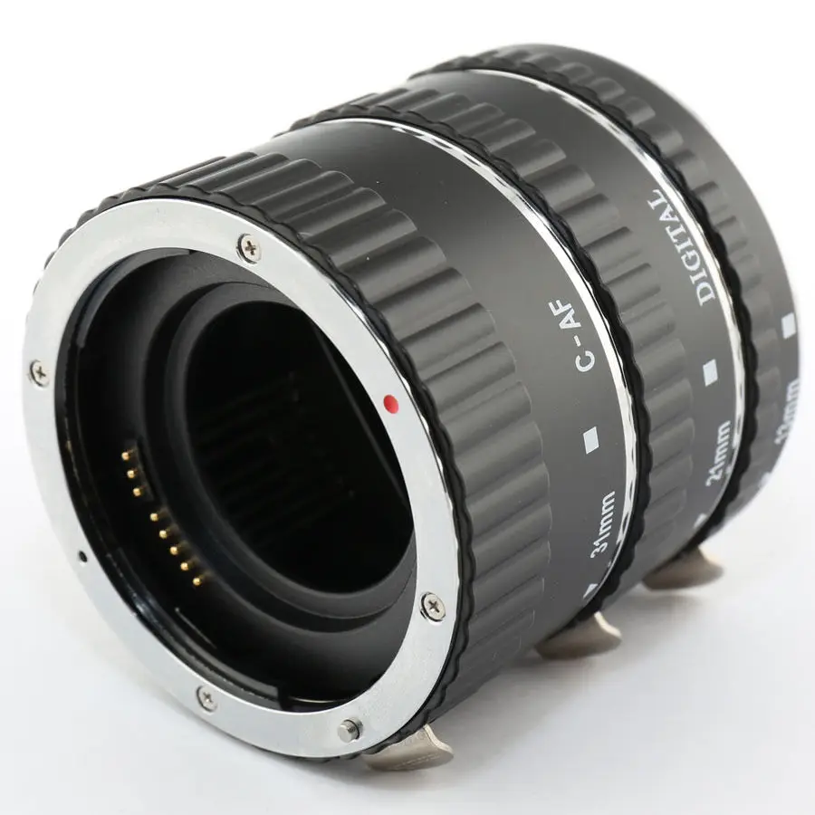 Foleto Auto Focus Macro Extension Ring Kunststoff Legierung Elektronische AF TTL Rohr Closeup set Für Canon 1200d 7d 5dII 60d DSLR Kamera