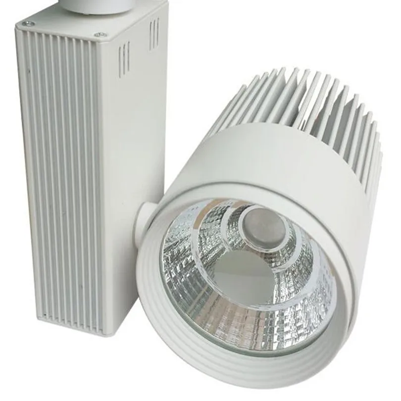 LED 트랙 라이트 COB 모던 스포트라이트 벽 조명, 철도 레일 산업용 주방 의류 신발 상점 램프, 50W