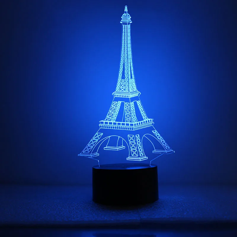 

Eiffel Tower LED Night Light Creative 3D Vision LED Night Light Lovers Friends Birthday Gift Valentine's Day Gift Home Lamps