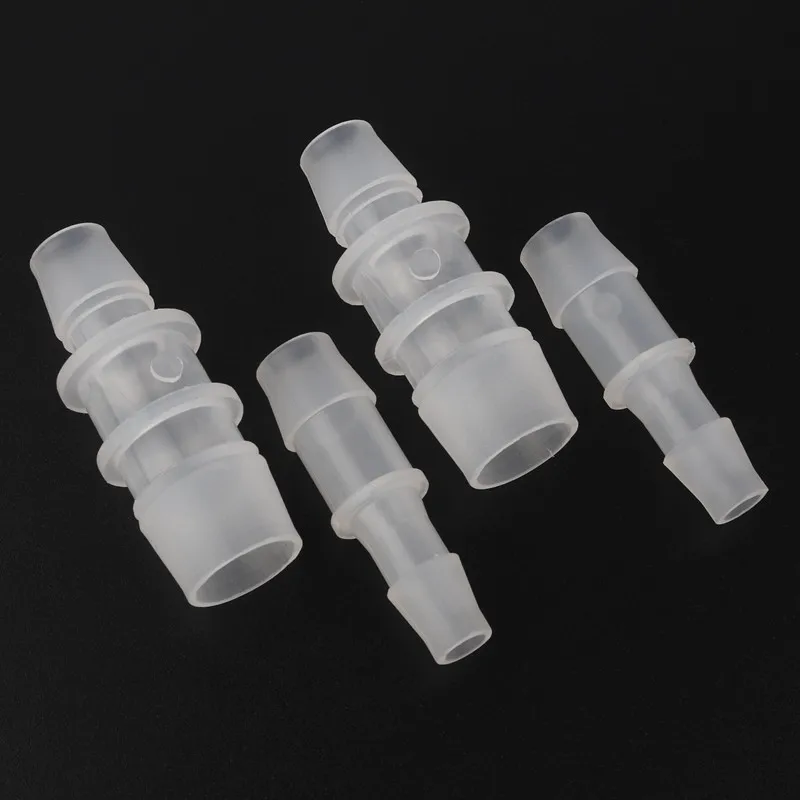 Wholesale 100pcs 15.8-25mm PP Straight Reducer Water Pipe Connectors Drip Irrigation Aquarium Tank Air Pump Aerator Hose Joints