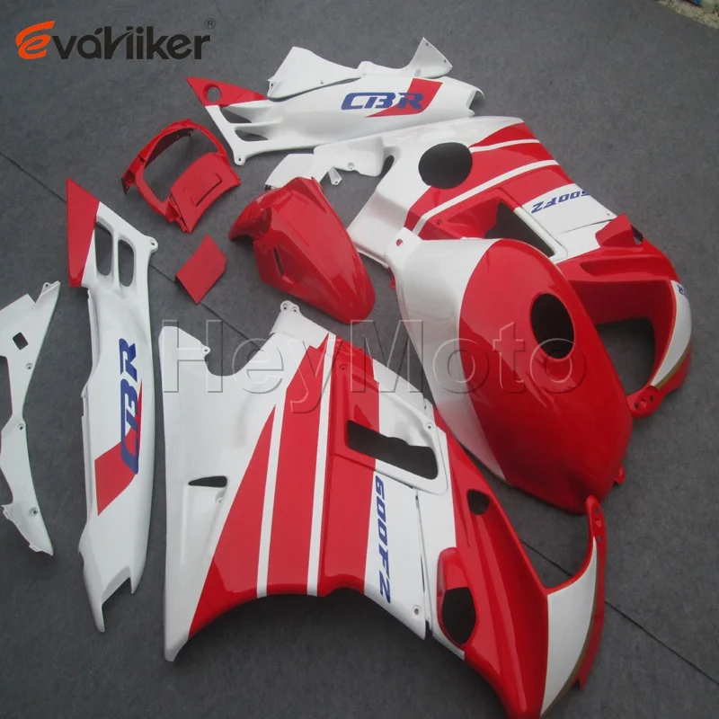 ABS Plastic Bodywork Set for CBR600F2 1991 1992 1993 1994 CBR600 F2 91 92 93 94 red white ABS motorcycle fairing