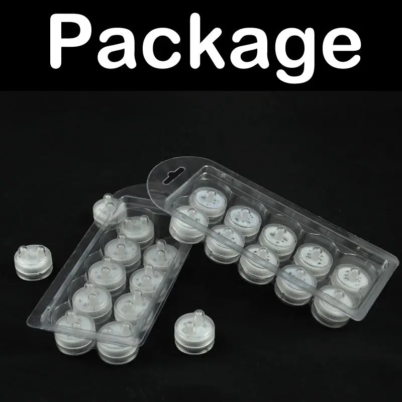 

Kitosun 10pcs LED Underwater Submersiblel Tea Light Battery Operated LED Lights Candle Wedding Xmas