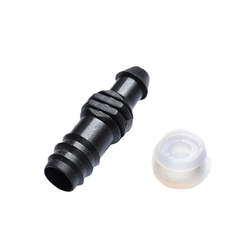 Greenhouse16mm To The16mm Hose Connector Rubber Ring Irrigation Drip Tape Straight Barb Adapter 6Pcs
