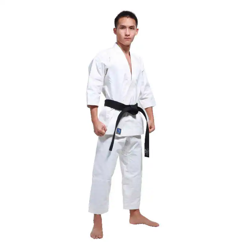 Quality Dobok child adult karate uniform suit WTF Taekwondo kick boxing MMA Martial art training clothes dobok cotton polyster