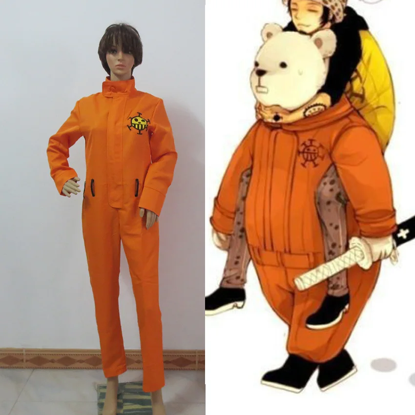 

Bepo Cosplay Costume Anime Custom Made Orange Uniform Party Christmas Halloween Custom Made Any Size