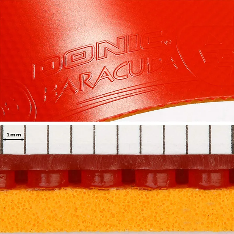 Donic tênis de mesa borracha baracuda ataque rápido loop espinhas com esponja ping pong tenis de mesa