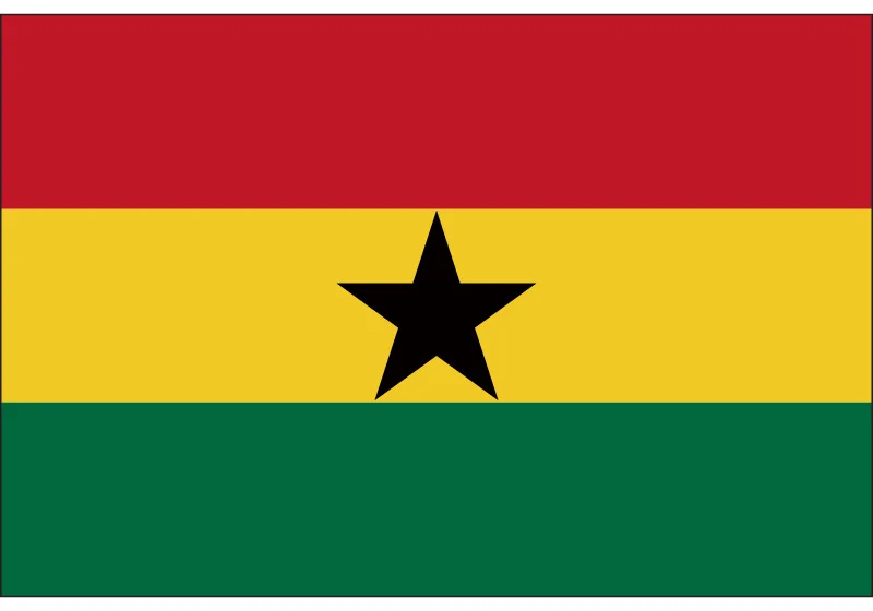 Ghana National Flag  90*150cm/60*90cm/30*45cm/15*21cm For National Day Event Banner and flag decoration/national flag