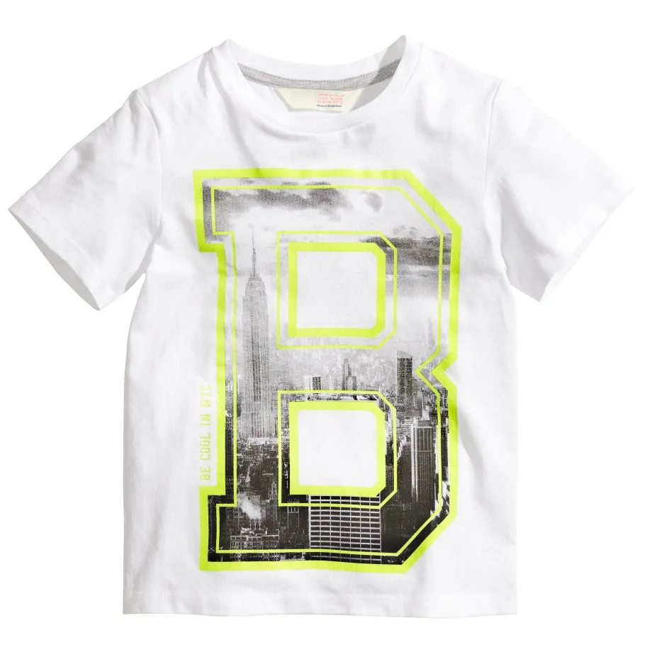 

Letter B Boys T-Shirts 2024 Summer Baby Boys Clothes Shirts Tops Tee White Fashion Children Kids Short-Sleeve Jersey 1-6Year