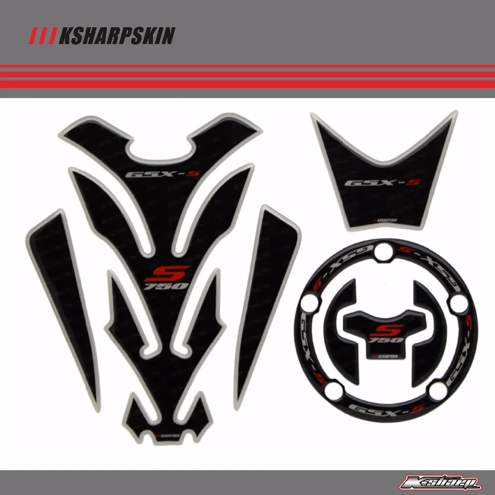 3D ADESIVI Sticker Decal Emblem Protection Tank Pad Cas Cap Fit SUZUKI GSX-S750 GSXS750 GSX S750