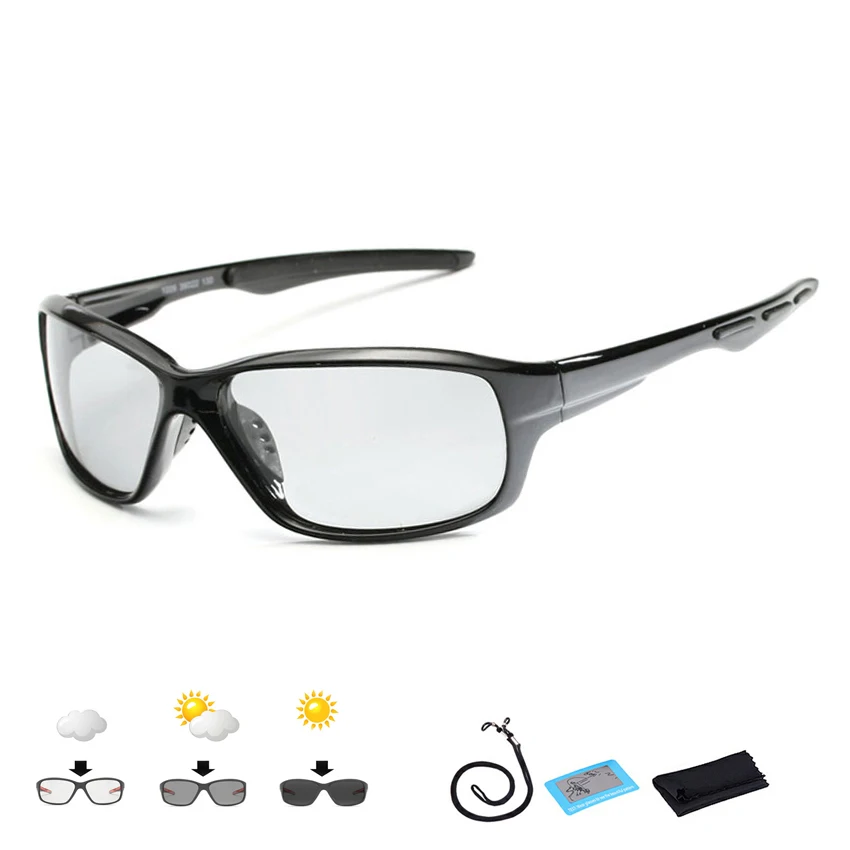 New Photochromic Polarized Fishing Glasses Men Women Hiking Sunglasses Polarized Outdoor Sports Bicycle Eyewear Driving Goggles