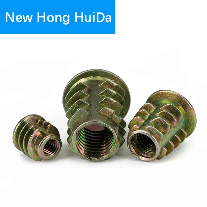 M4 M5 M6 M8 M10 Zinc Alloy Furniture Insert Nuts Hex Socket Head Drive Screw For Wood Metric Thread Flanged