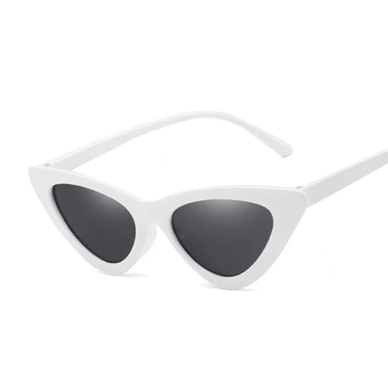Sexy Cat Eye Sunglasses Woman Brand Designer Mirror Black Triangle Sun Glasses Female Lens Shades for Ladies Eyewear UV400