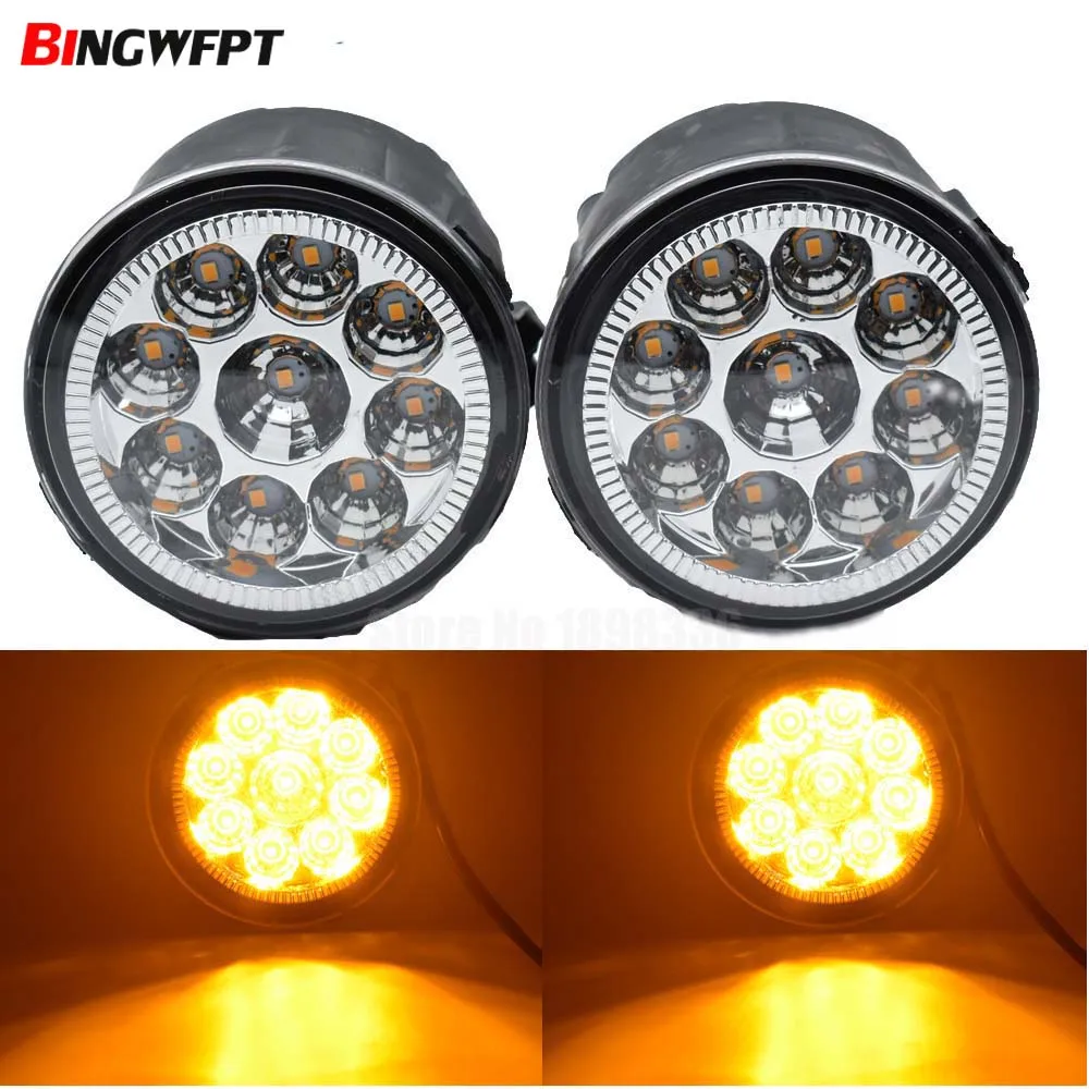 2PCS H11 Car Fog Light 12V For Nissan Qashqai J11 J11_ Closed Off-Road Vehicle 2013-